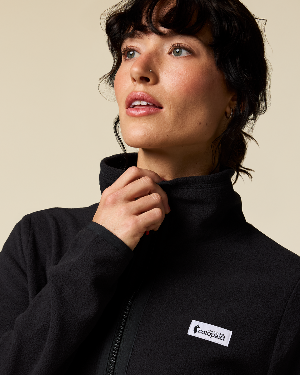 Amado Fleece Pullover - Women's, Cotopaxi Black, Model Lola