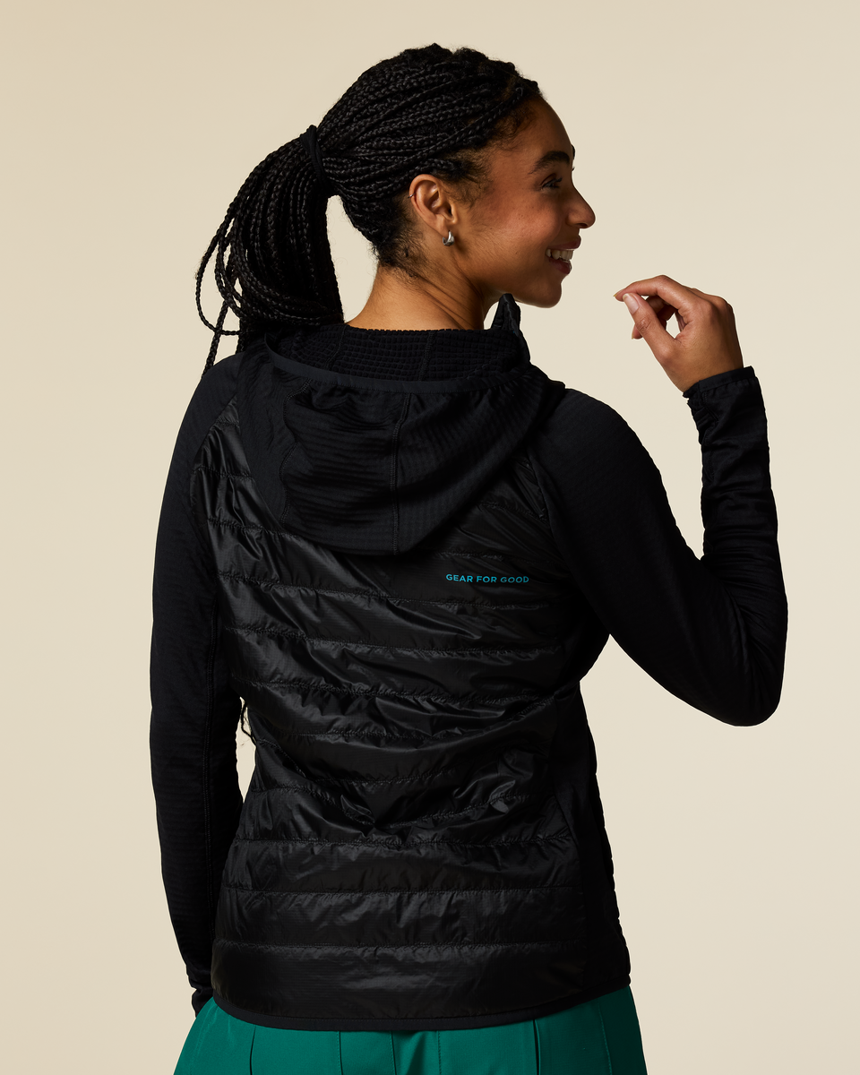 Capa Hybrid Insulated Hooded Jacket - Women's, Cotopaxi Black, Model Kalu