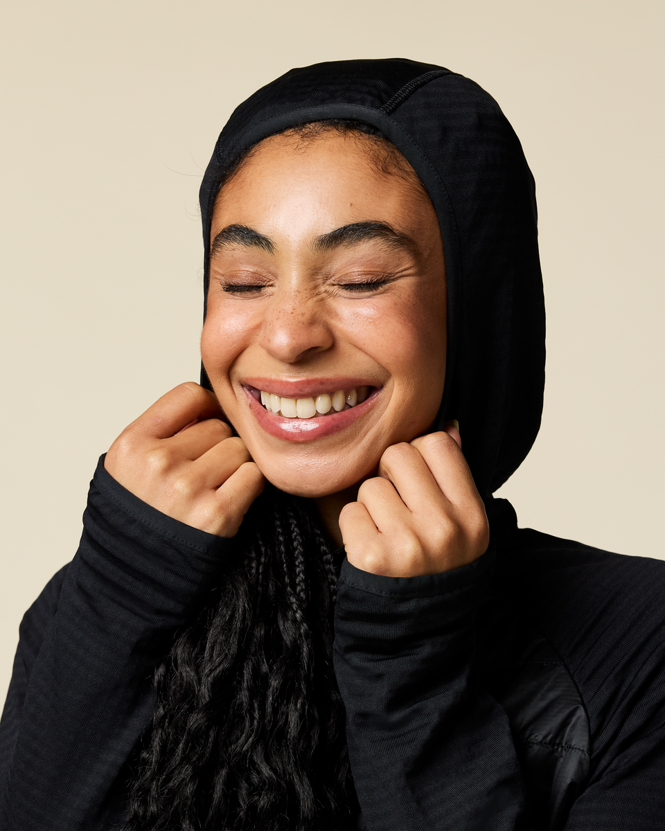 Capa Hybrid Insulated Hooded Jacket - Women's, Cotopaxi Black, Model Kalu
