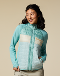 Capa Hybrid Insulated Jacket - Women's, Tide Pool/Surf, Model Tiff
