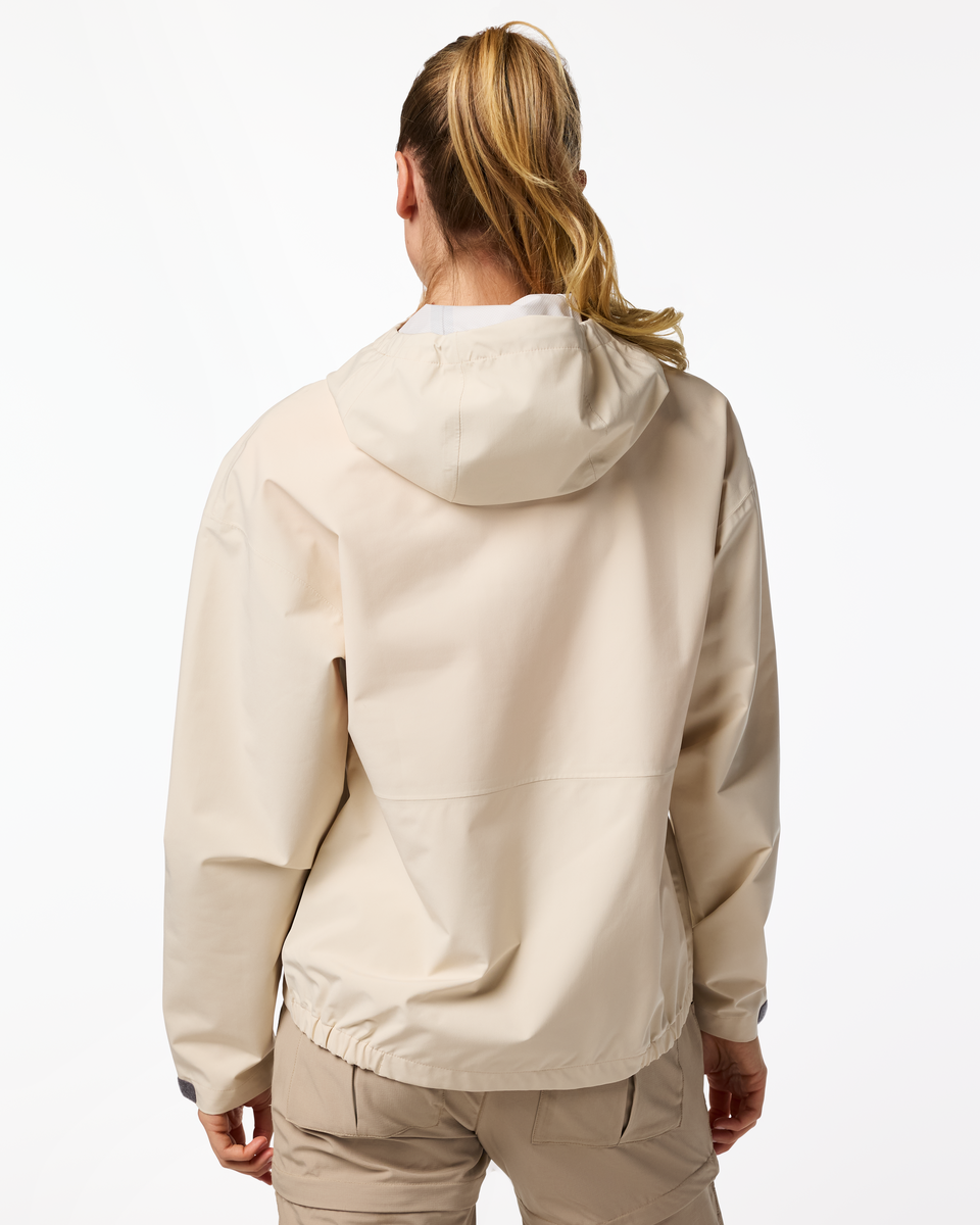 Cielo Rain Jacket - Women's, Cotopaxi Cream, Model Ellen