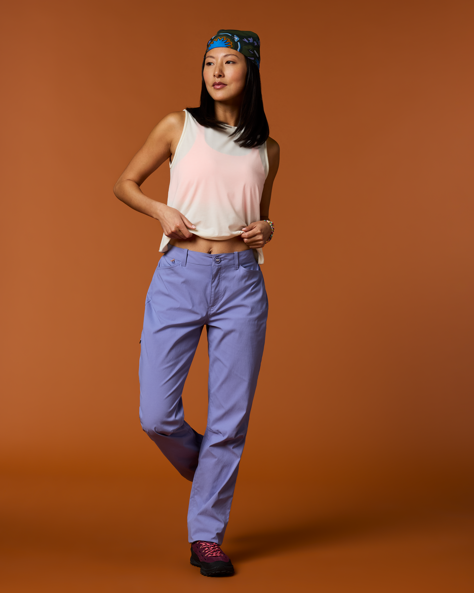 Coraje Tech Pant - Women's, Aster, Model Tiff