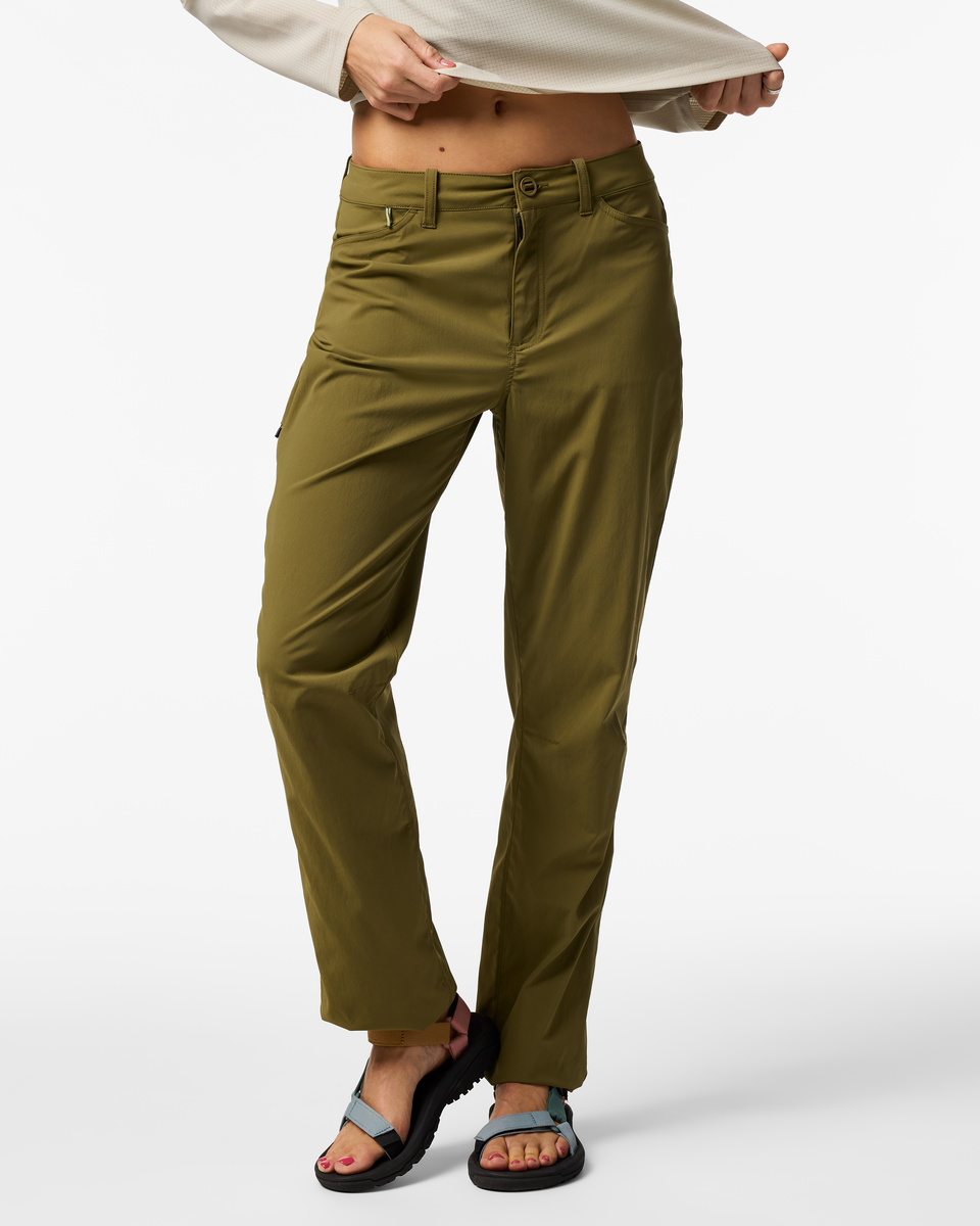 Coraje Tech Pant - Women's, Moss, Model Lola