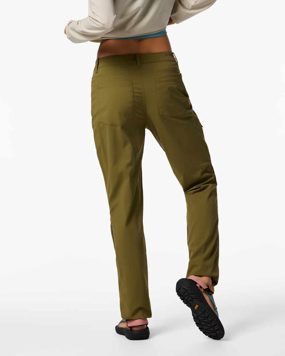 Coraje Tech Pant - Women's, Moss, Model Lola