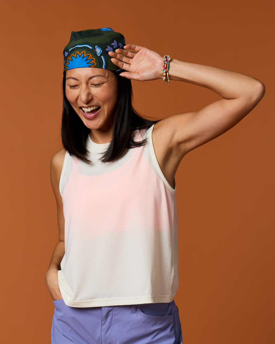 Empaca Tank - Women's, Bone, Model Tiff