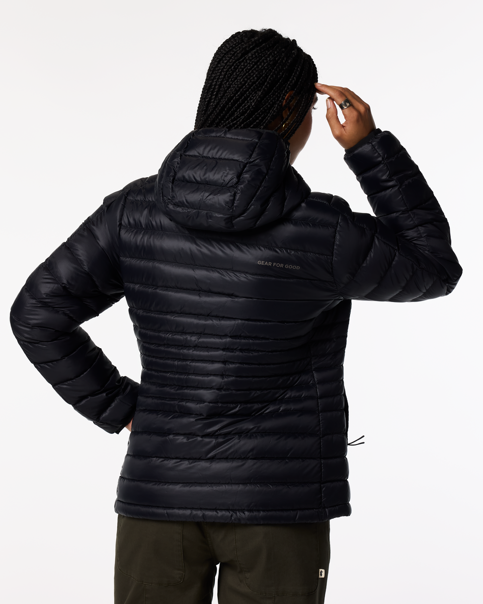 Fuego Down Hooded Jacket - Women's, Cotopaxi Black, Model Kalu