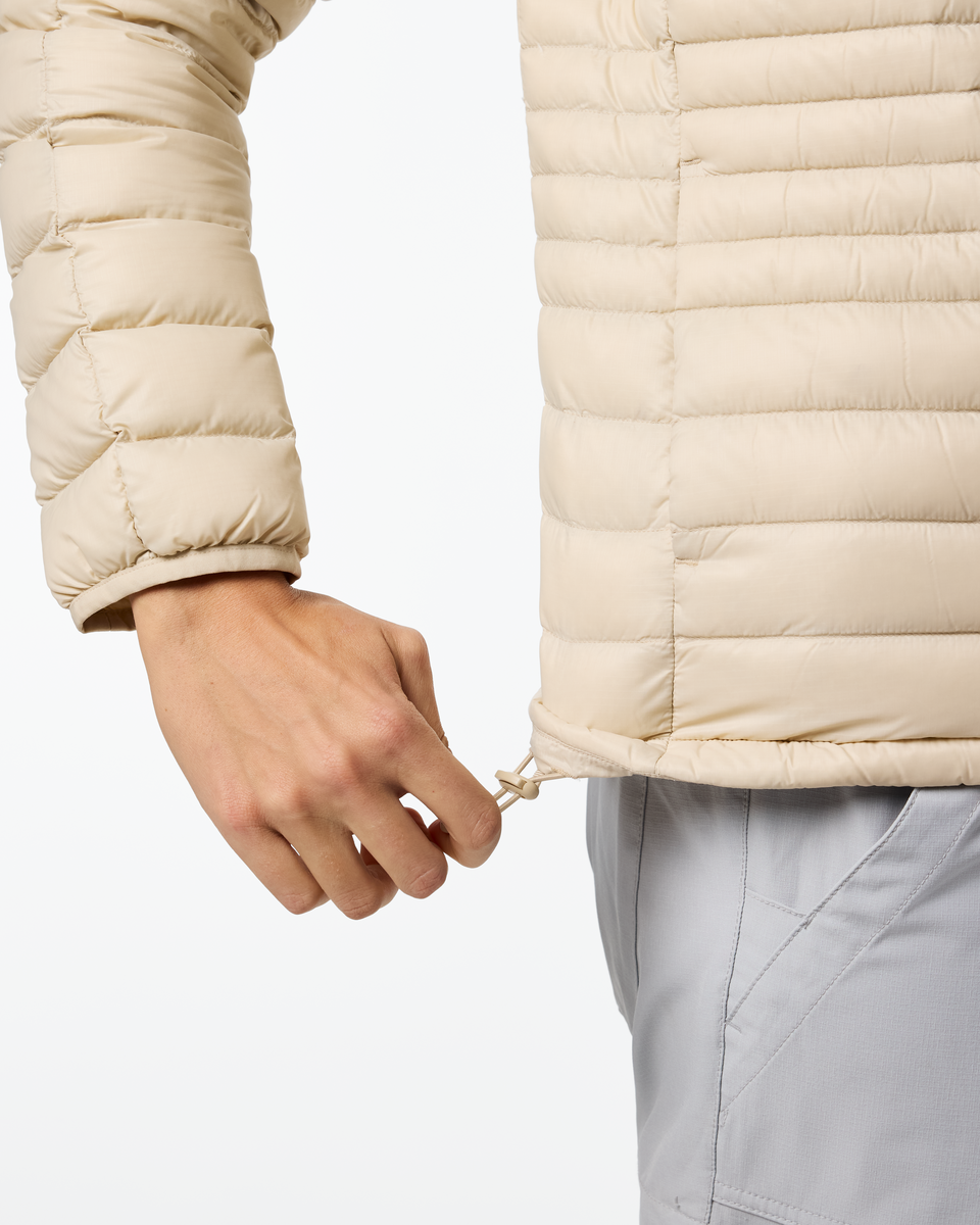 Fuego Down Hooded Jacket - Women's, Cotopaxi Cream, Model Ellen