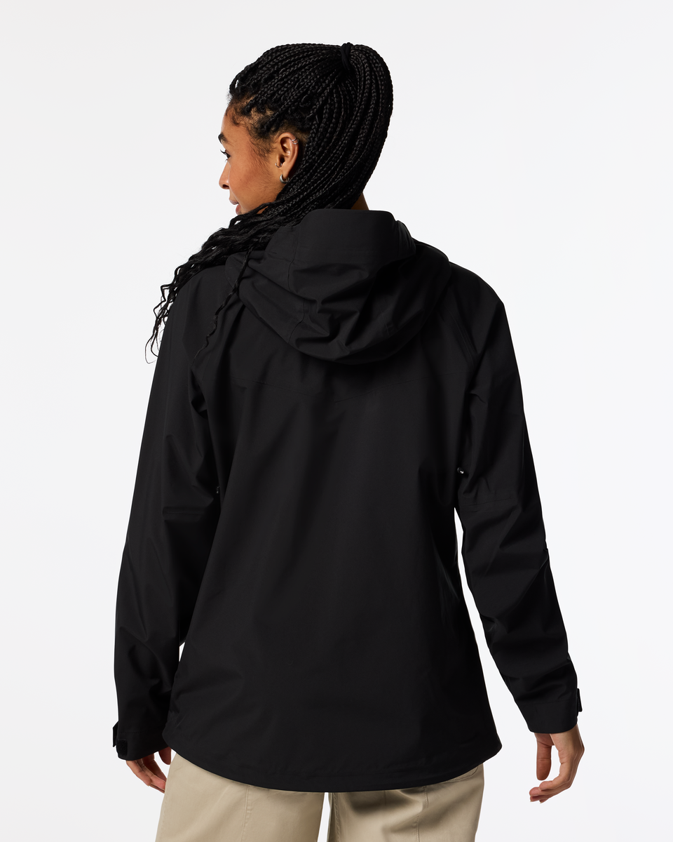 Impermeo 3L Hooded Shell Jacket - Women's, Cotopaxi Black, Model Kalu