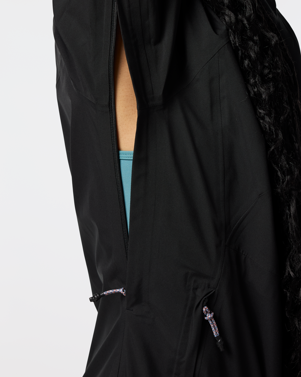 Impermeo 3L Hooded Shell Jacket - Women's, Cotopaxi Black, Model Kalu