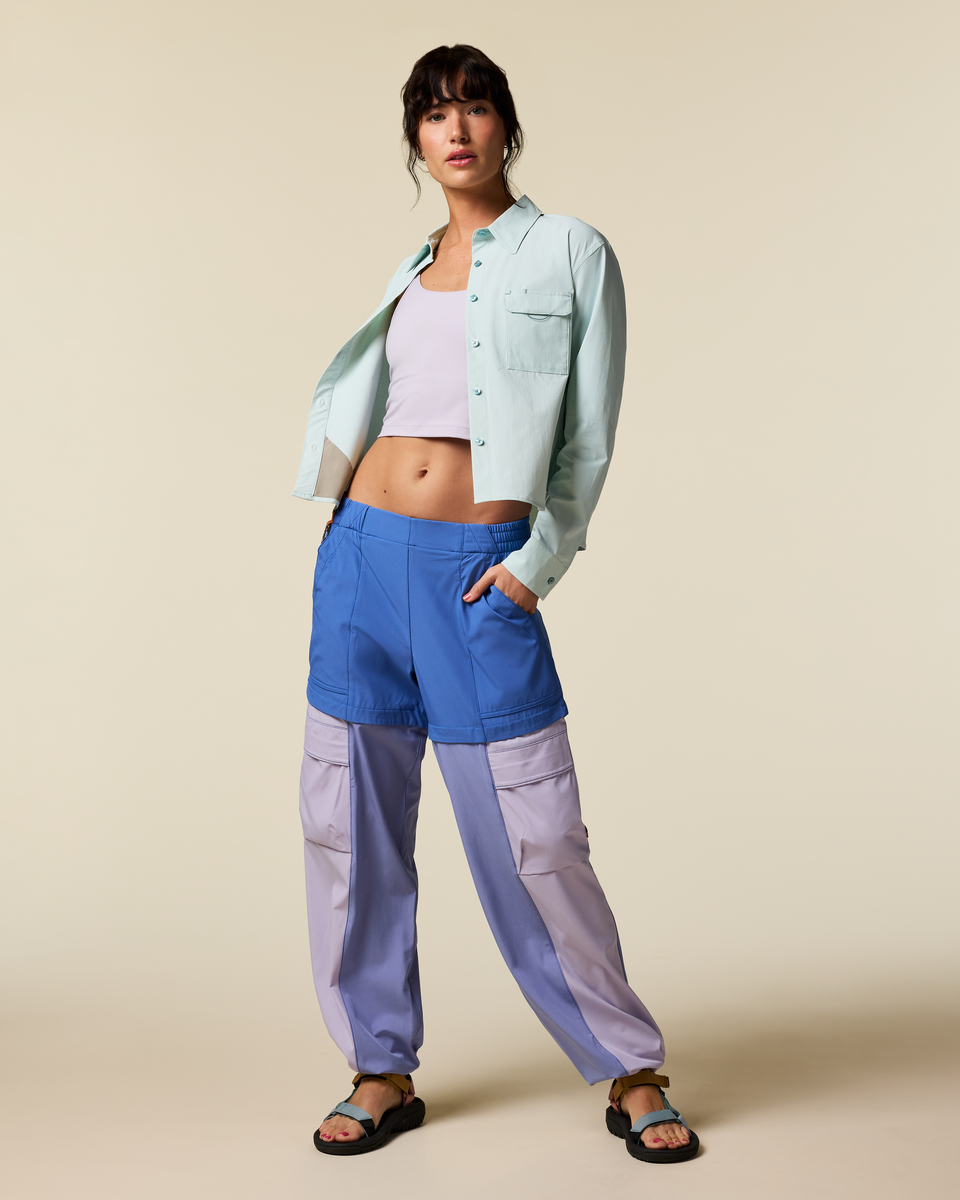 Losdos Zip-Off Pant - Women's, Azure/Aster, Model Lola