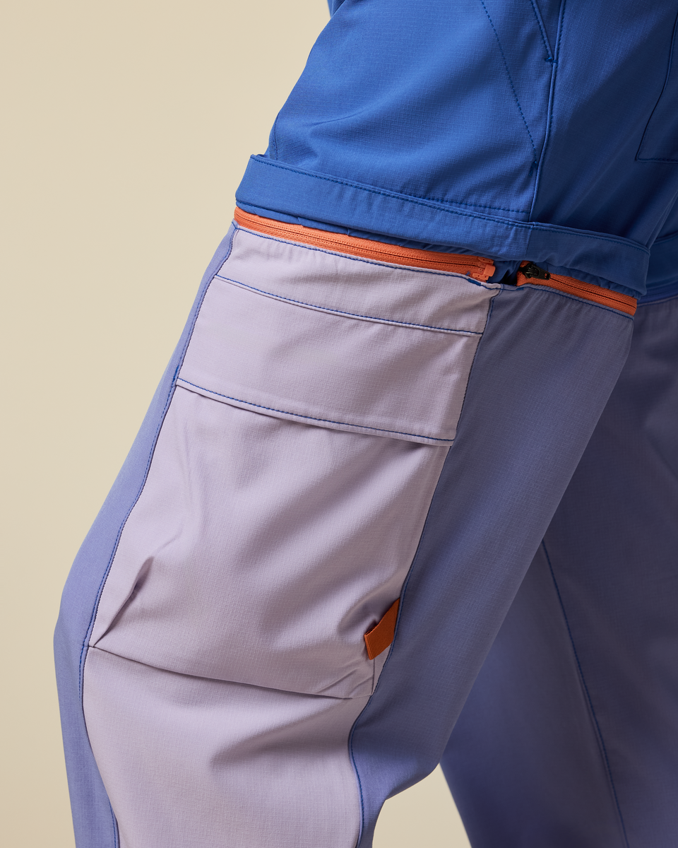 Losdos Zip-Off Pant - Women's, Azure/Aster, Model Lola