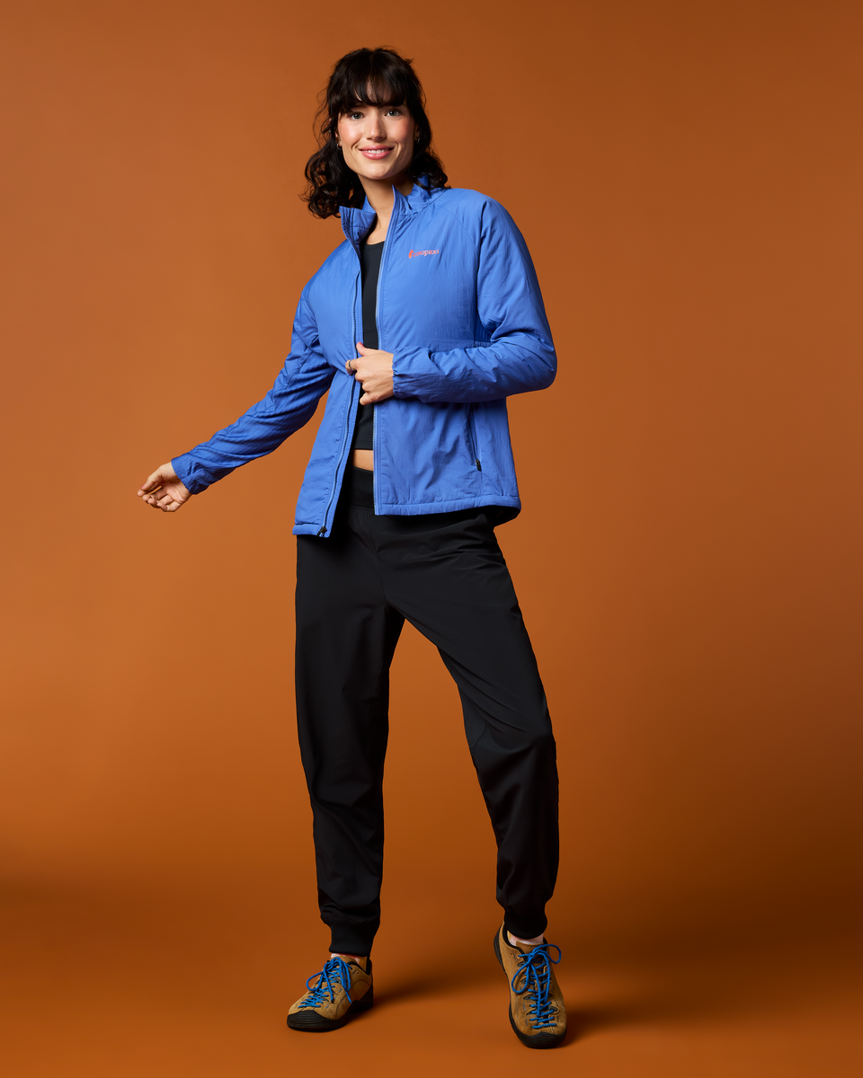 Pacaya 2.0 Insulated Jacket, Azure, Model Lola
