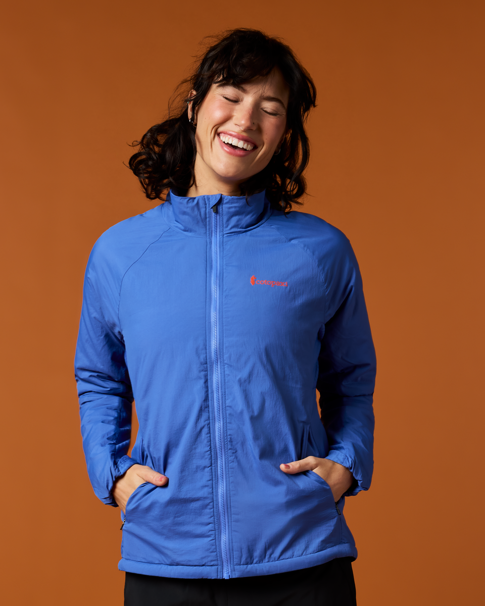 Pacaya 2.0 Insulated Jacket, Azure, Model Lola