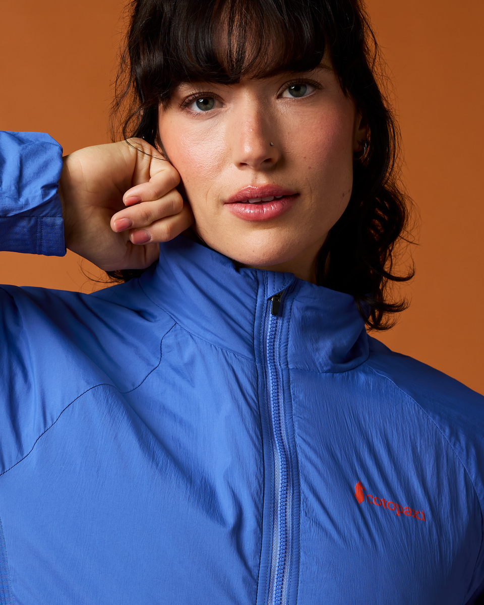 Pacaya 2.0 Insulated Jacket, Azure, Model Lola