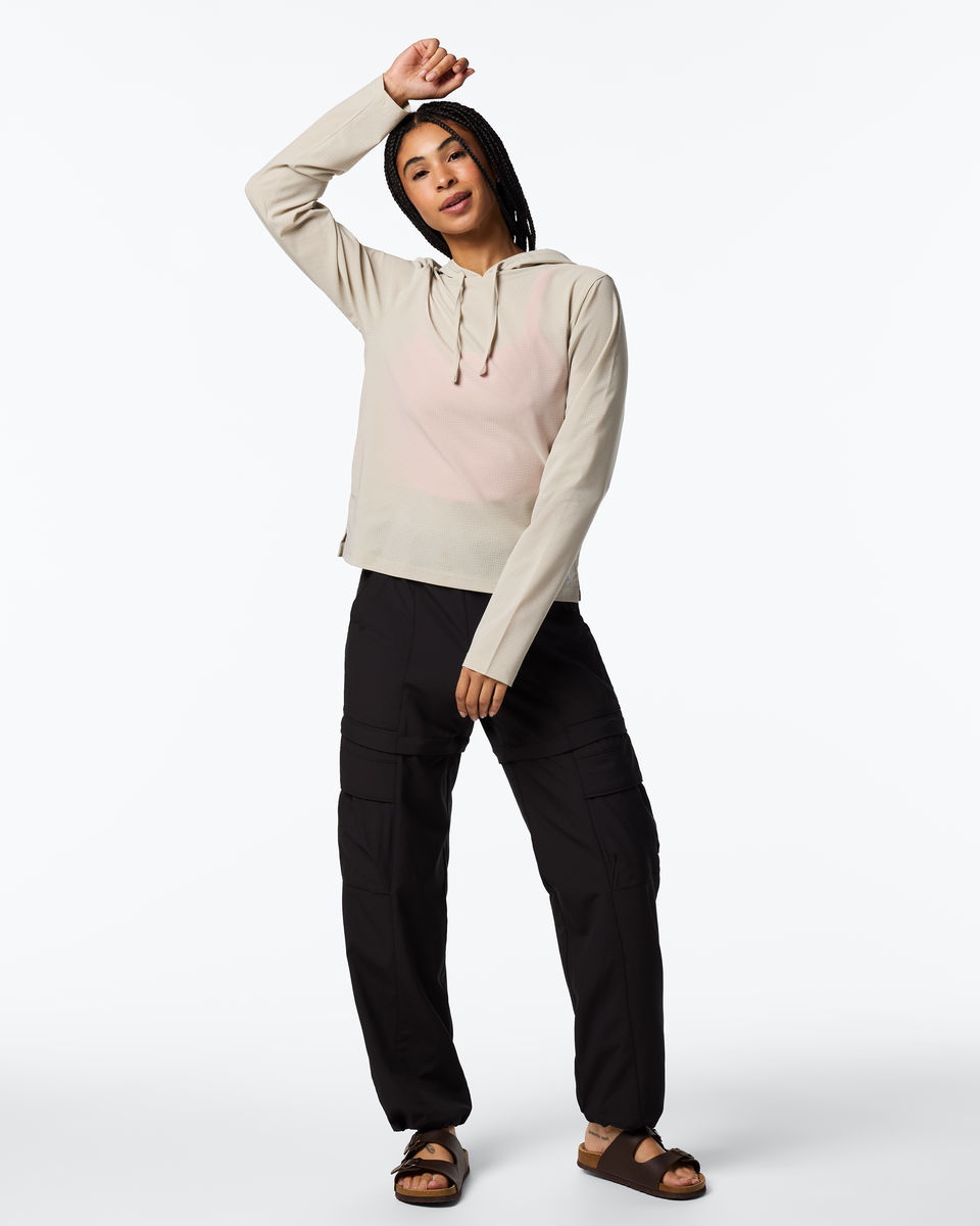 Pulso Tech Hoodie - Women's, Mineral, Model Kalu