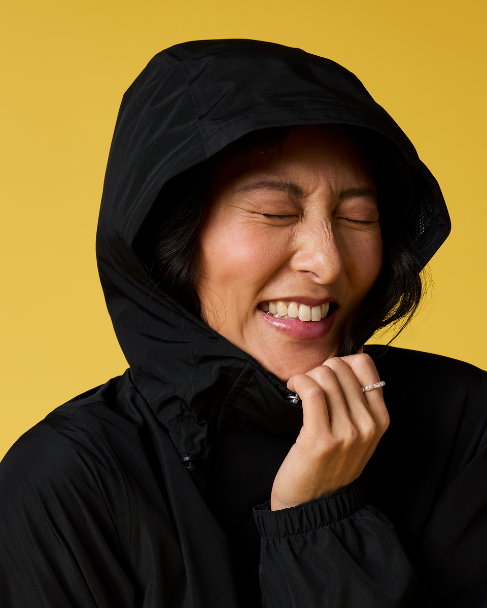 Rayu Rain Parka - Women's, Cotopaxi Black, Model Tiff