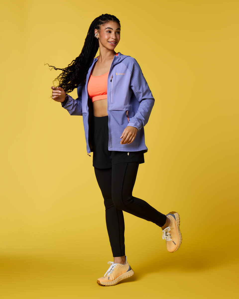 Yermo Hooded Jacket - Women's, Aster, Model Kalu
