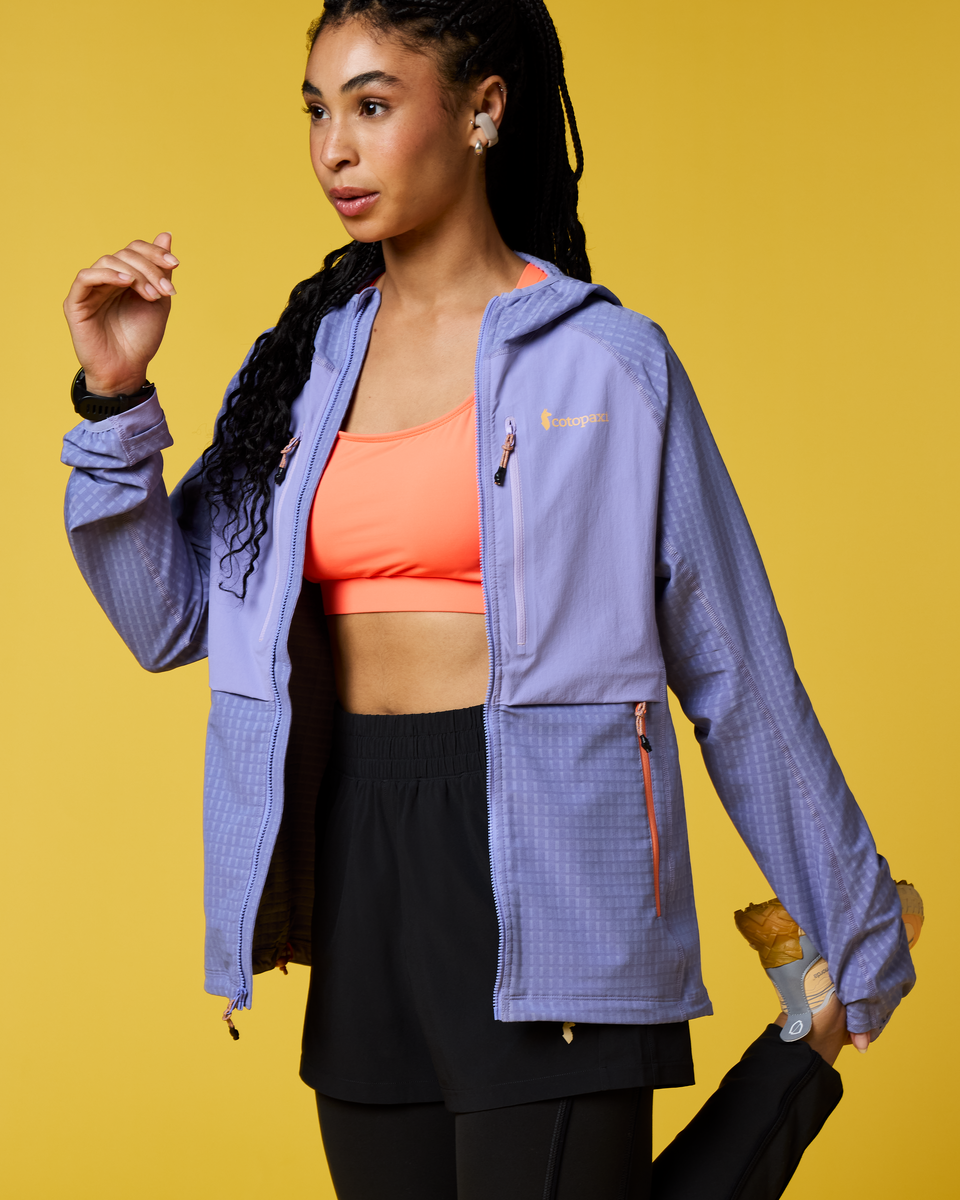 Yermo Hooded Jacket - Women's, Aster, Model Kalu