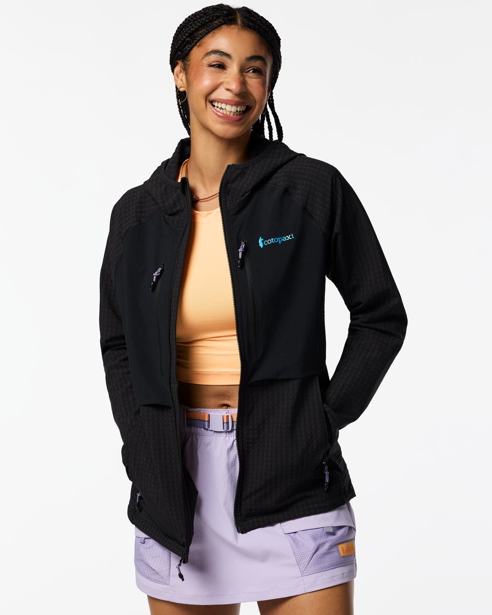 Yermo Hooded Jacket - Women's, Cotopaxi Black, Model Kalu