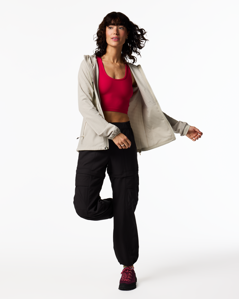 Yermo Hooded Jacket - Women's, Mineral, Model Lola