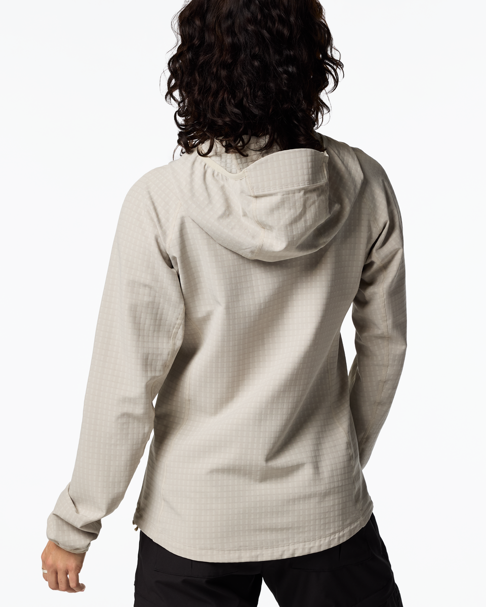 Yermo Hooded Jacket - Women's, Mineral, Model Lola