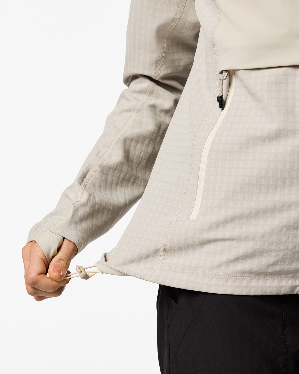 Yermo Hooded Jacket - Women's, Mineral, Model Lola
