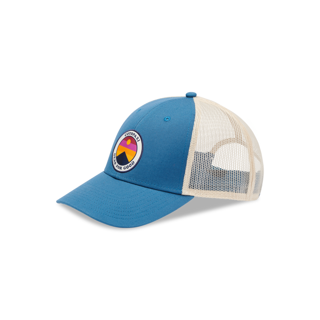 Sunny Side Trucker Hat, Denim