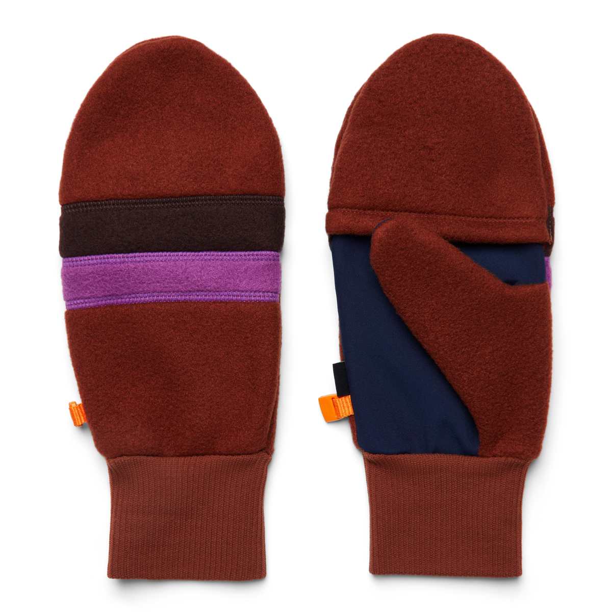 Teca Fleece Glitten, Rusty, Detail