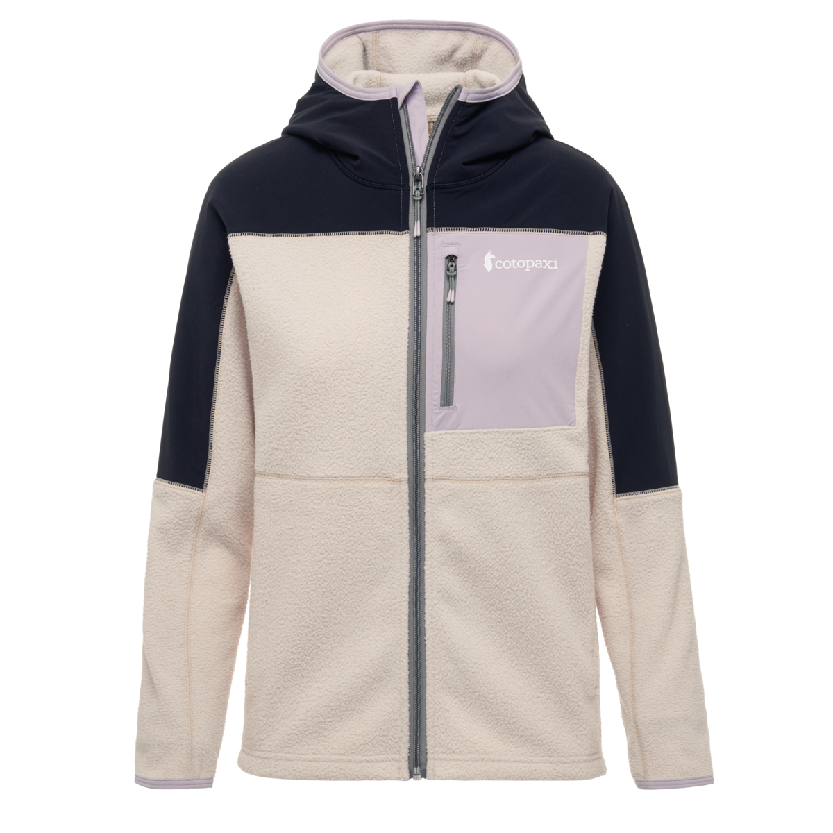 Abrazo Fleece Hooded Full-Zip Jacket - Women's, Black/Cream