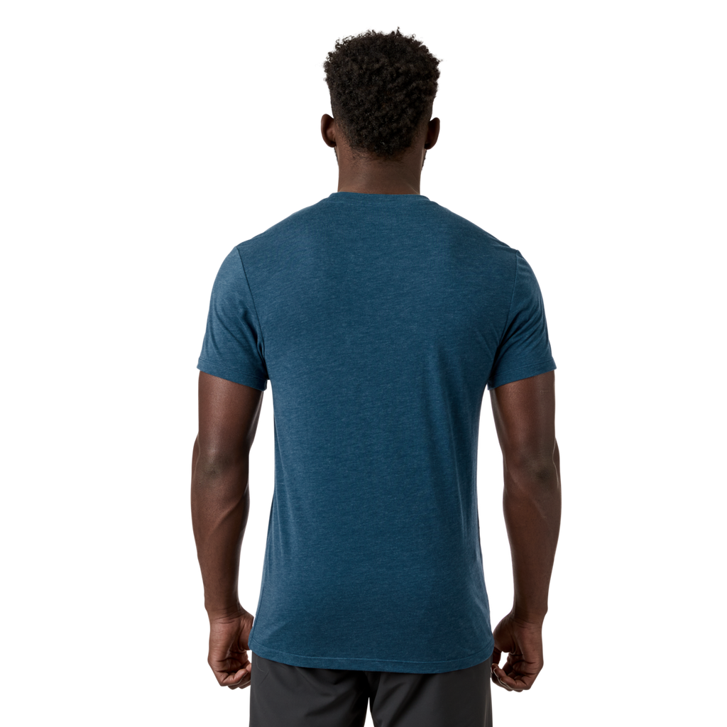 Paseo Travel Pocket T-Shirt - Men's, Indigo, Model Kirk