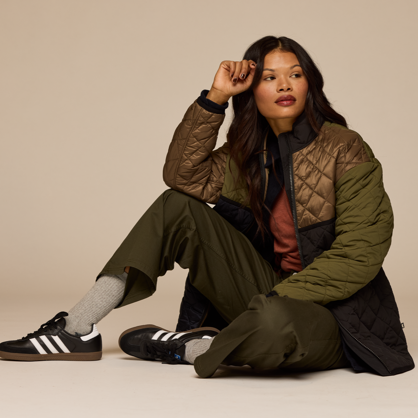 Contiguo City Jacket - Women's, Earth, Model Jade
