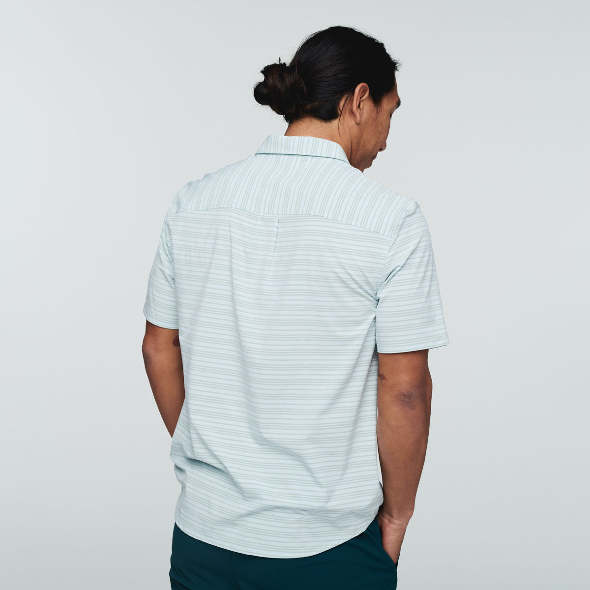 Cambio Button Up - Printed - Men's, Ice Stripe