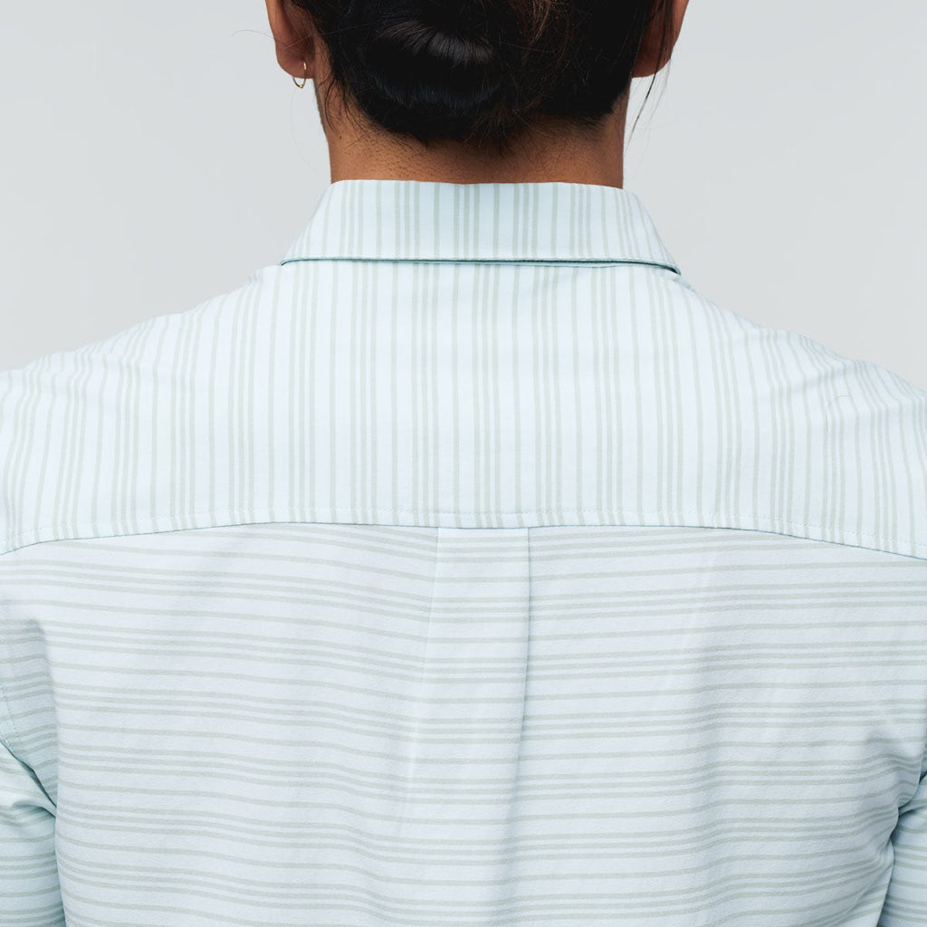 Cambio Button Up - Printed - Men's, Ice Stripe