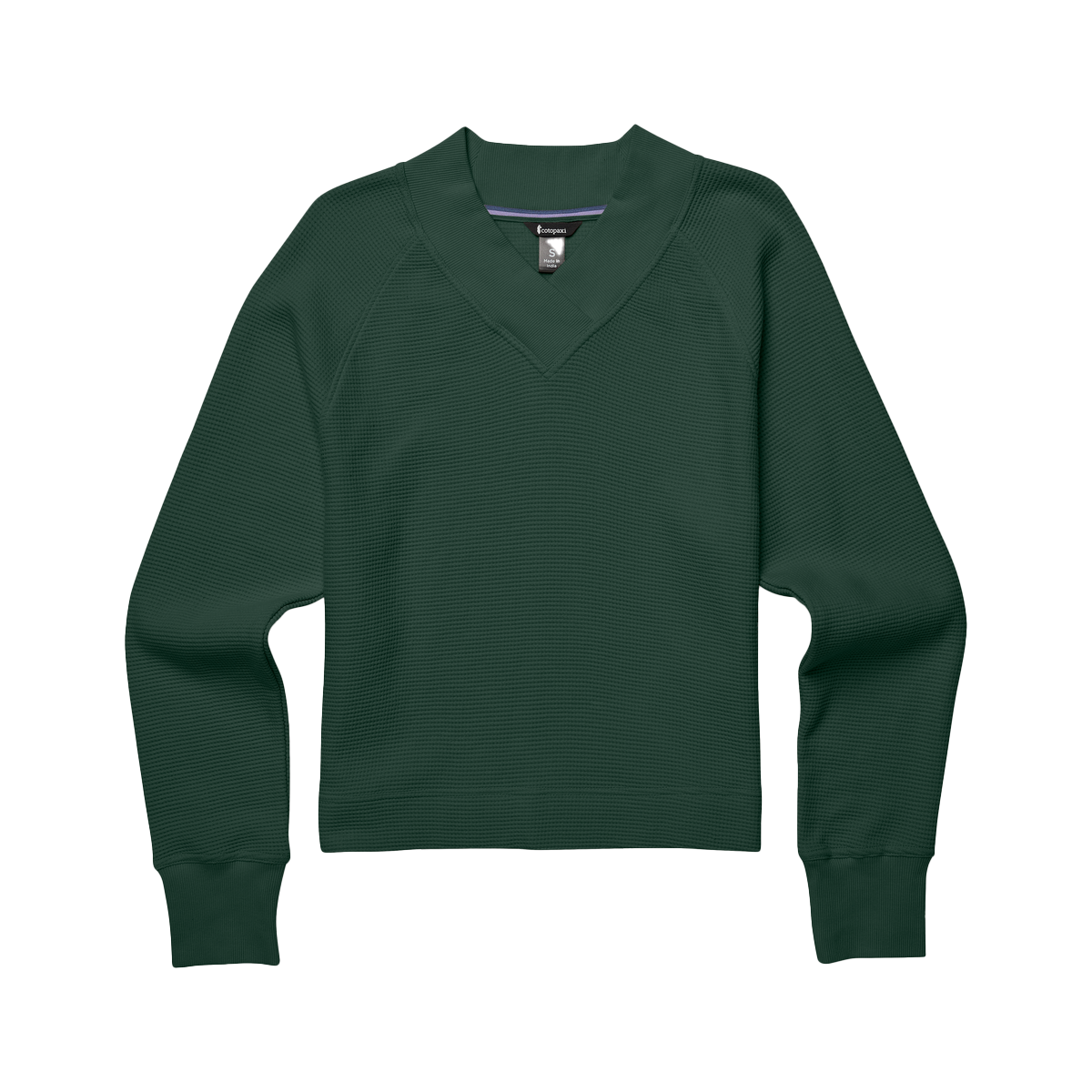 Atajo Long-Sleeve Waffle V-Neck - Women's, Cargo