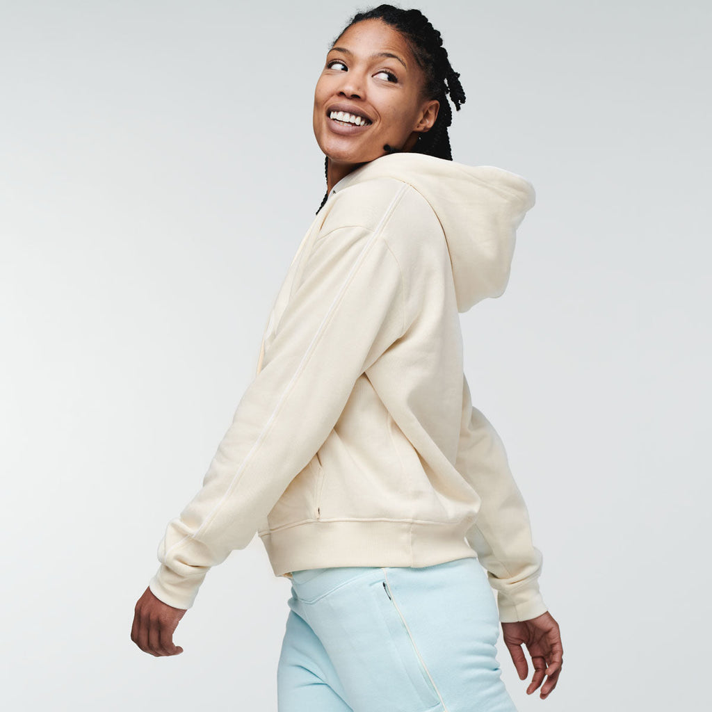 Do Good Organic Pullover Hoodie - Women's, Bone, Model Callie