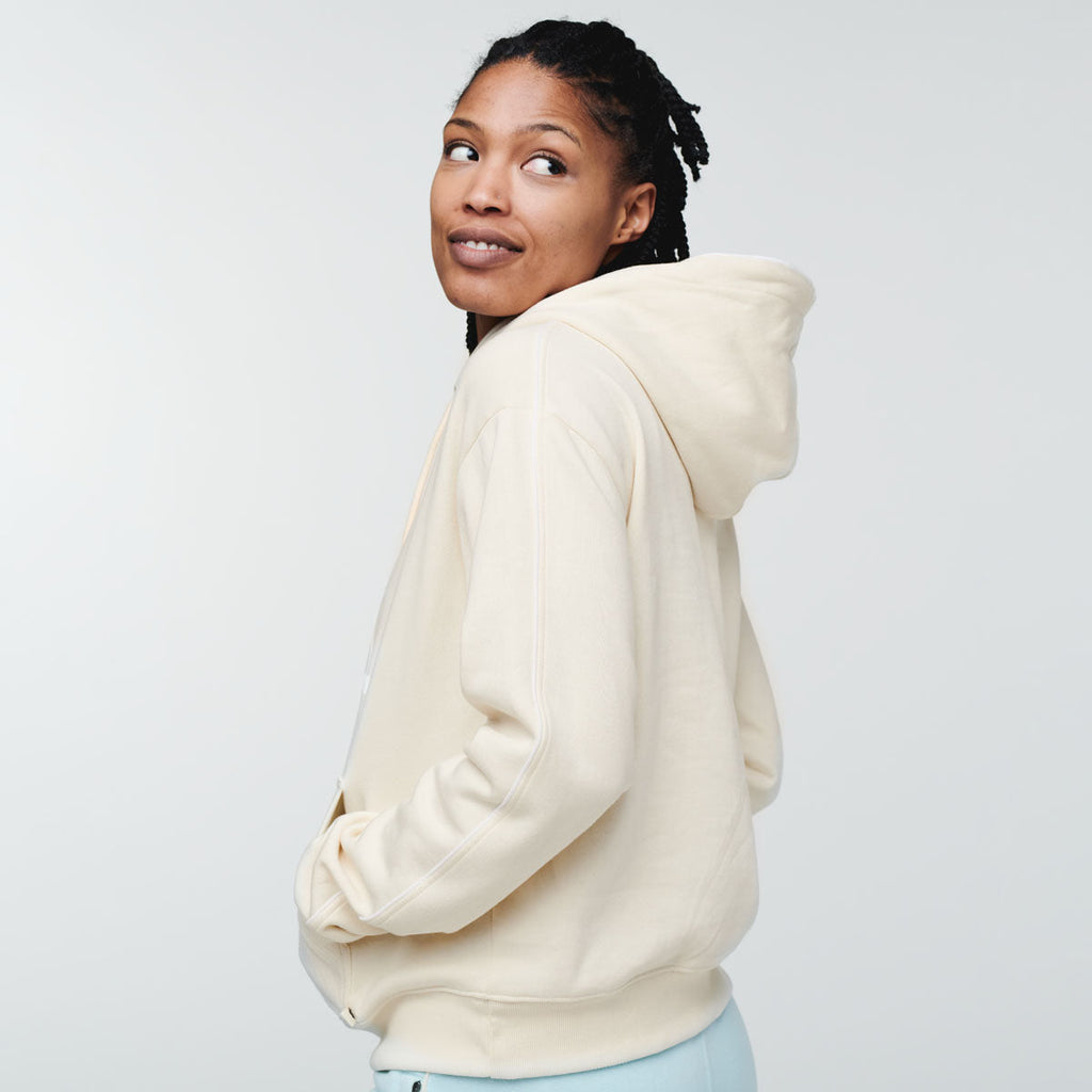 Do Good Organic Pullover Hoodie - Women's, Bone, Model Callie