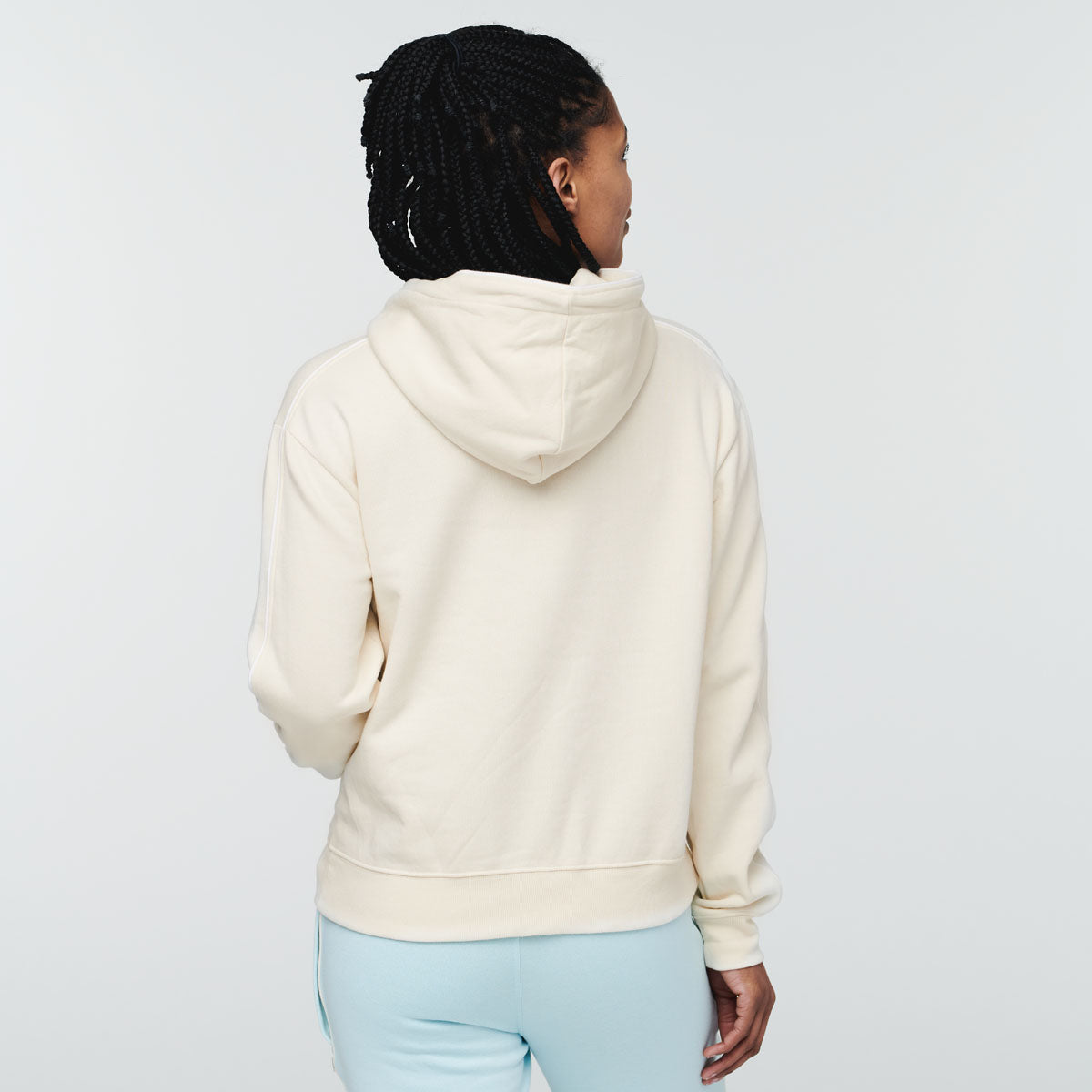 Do Good Organic Pullover Hoodie - Women's, Bone, Model Callie