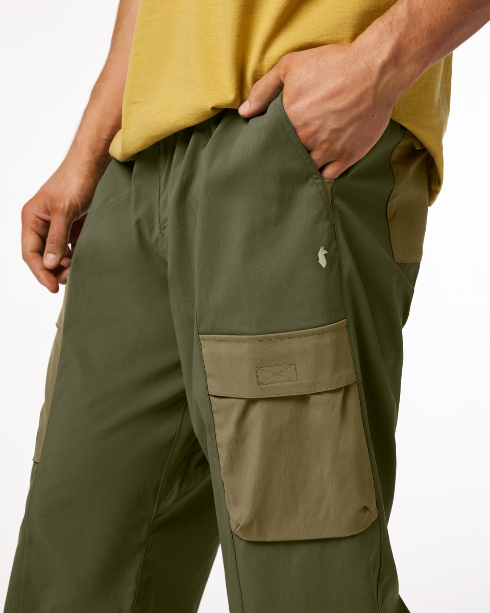 Coraje Tech Cargo Pant - Men's, Fatigue, Model Kellan