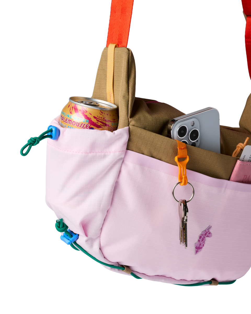 Cotopaxi X Free People 9L Shoulder Bag, Ginger/Powder Pink, Detail