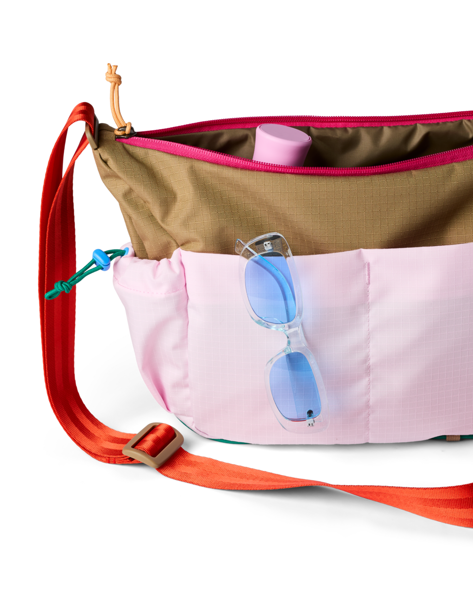 Cotopaxi X Free People 9L Shoulder Bag, Ginger/Powder Pink, Detail