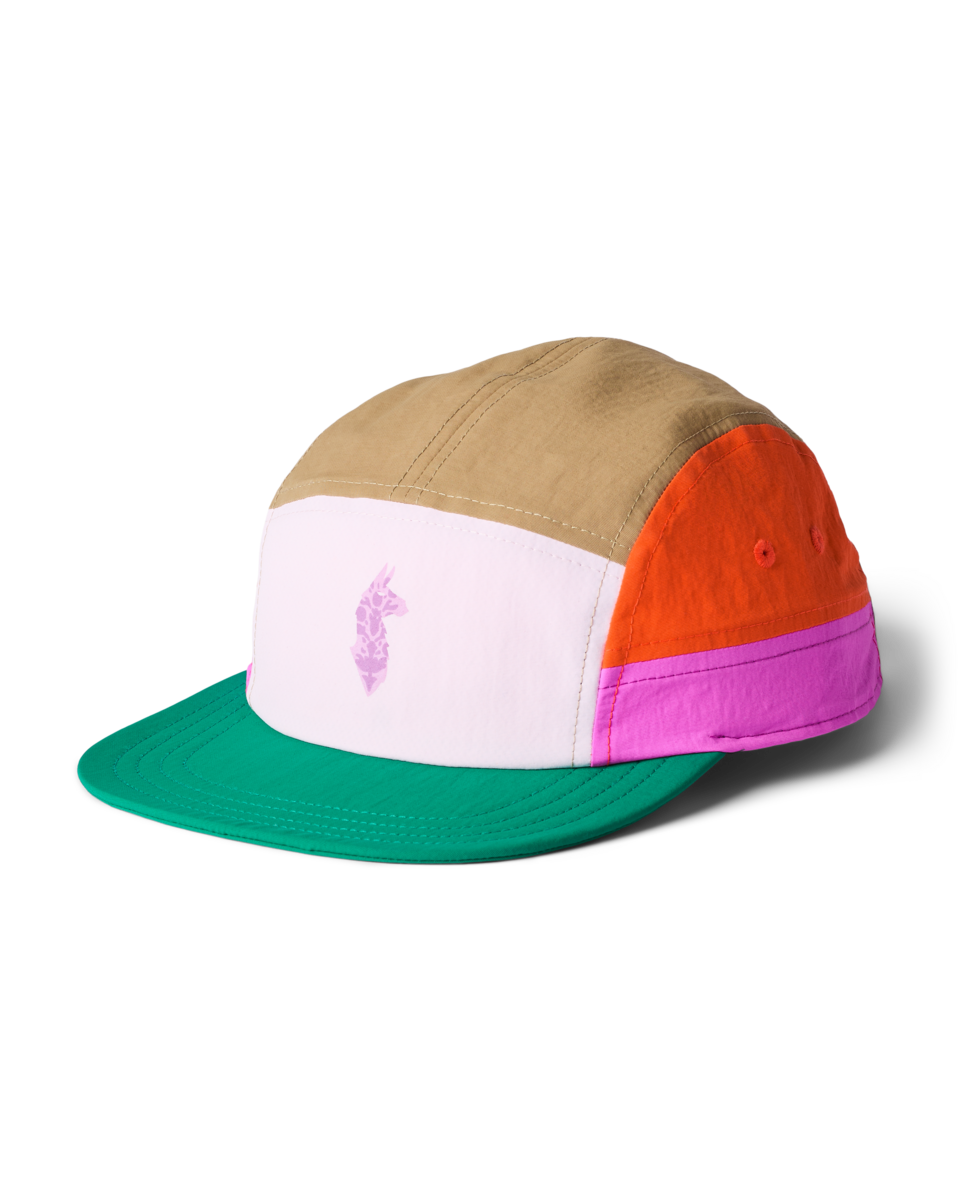 Cotopaxi X FP Movement Tech 5-Panel Hat, Powder Pink/Green Glow