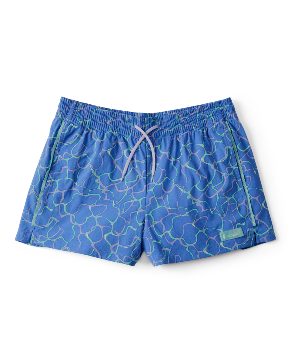 Brinco 3 Inch Short - Print - Women's, Splash Azure