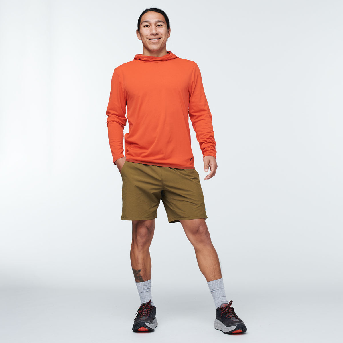Sombra Sun Hoodie - Men's, Canyon, Model Mario