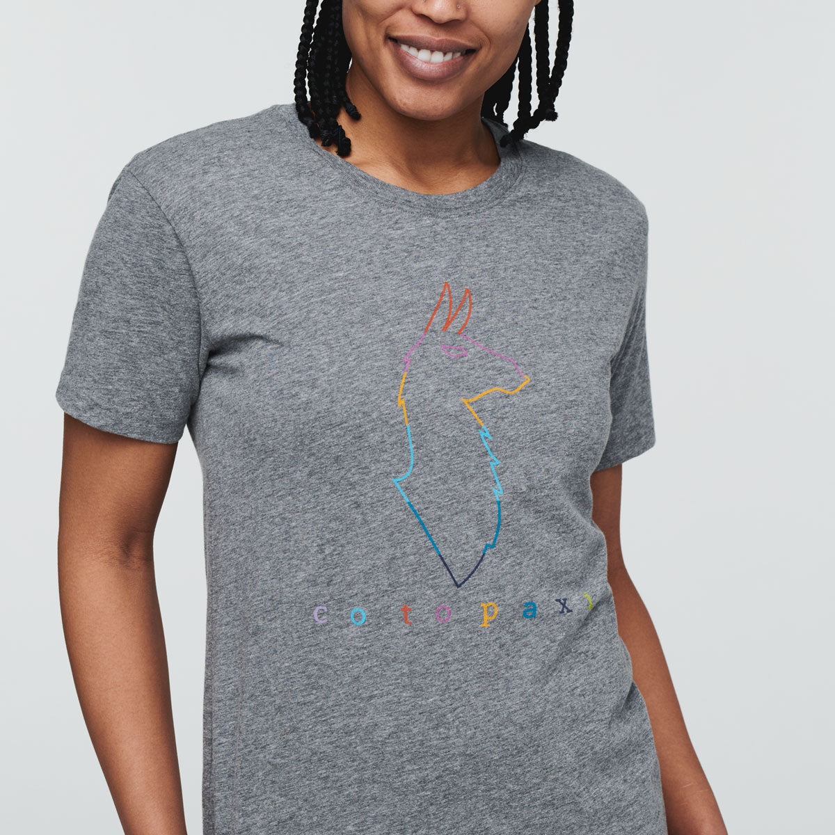 Electric Llama T-Shirt - Women's, Heather Grey