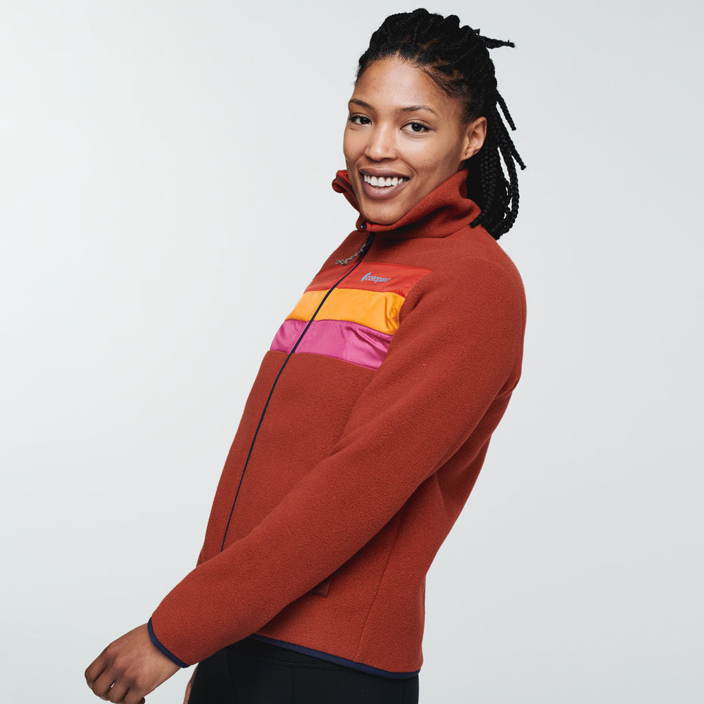 Teca Fleece Full-Zip Jacket - Women's, Rock Garden, Model Callie