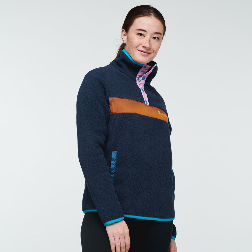 Teca Fleece Pullover - Women's, Night Hike, Model Aya