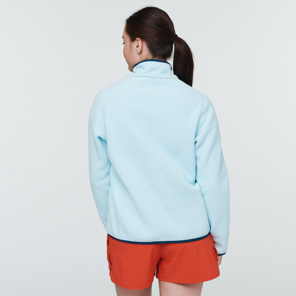 Teca Fleece Pullover - Women's, Offshore, Model Aya