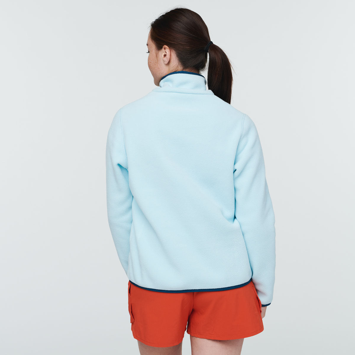 Teca Fleece Pullover - Women's, Offshore, Model Aya