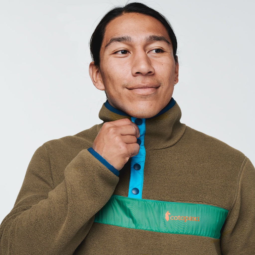 Teca Fleece Pullover - Men's, Regrowth, Model Mario