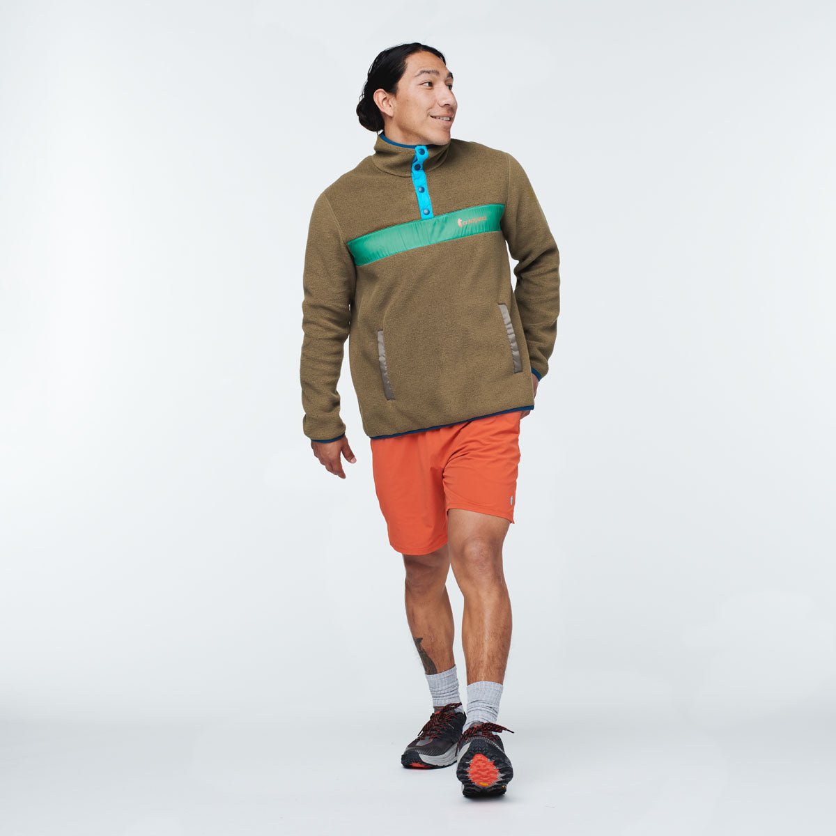 Teca Fleece Pullover - Men's, Regrowth, Model Mario